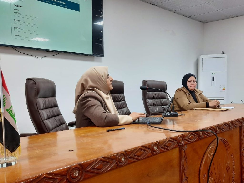 ورشة عمل في كلية التربية للعلوم الصرفة بعنوان الية التقديم البحوث العلمية الئ المجلات المحلية